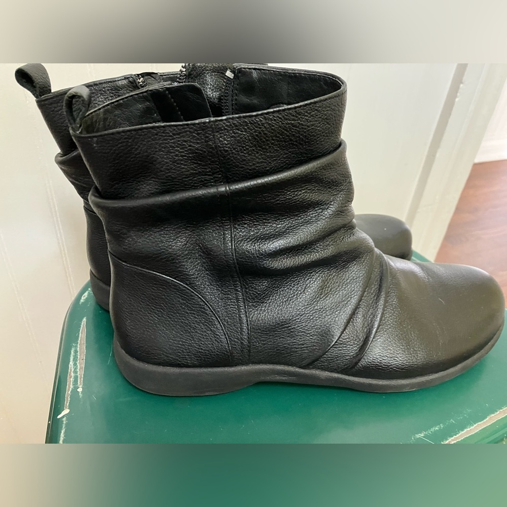 Abeo Exeter Black Leather Slouch Boots 8.5 Women - Picture 4 of 6